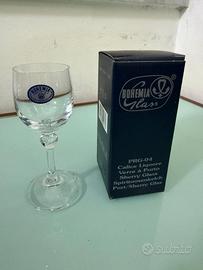 6 Calici Liquori/Porto/Sherry Bohemia Cristallo St