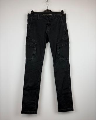 Pantaloni cargo neri Stone Island