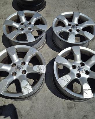 Cerchi In Lega Da 16" Per Peugeot 206 - 207 - 307