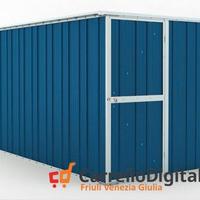 deposito attrezzi giardino 175x307cm 5,4mq blu