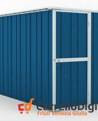deposito attrezzi giardino 175x307cm 5,4mq blu