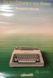 Poster pubblicità olivetti