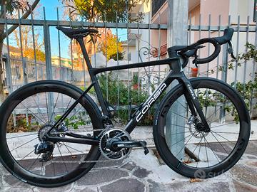 Bicicletta in carbonio tg.55 ruote in carbonio 