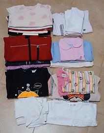 Lotto stock kit bambina 24-36 mesi tot 32 pezzi