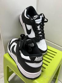 Nike Dunk Low Retro Panda bianche e nere EU41