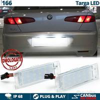 Luci Targa LED Alfa Romeo 166 Placchette NO Errori