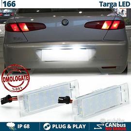 Luci Targa LED Alfa Romeo 166 Placchette NO Errori