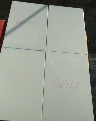 4 x mensole bianche 40x60 pianali per scaffale
