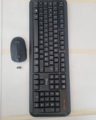 Tastiera e mouse wireless 