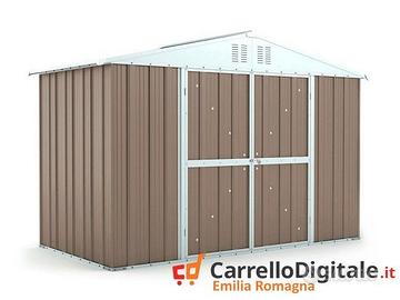 Box giardino in lamiera zincata 327x155 tortora