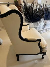 Poltrone in velluto bianco