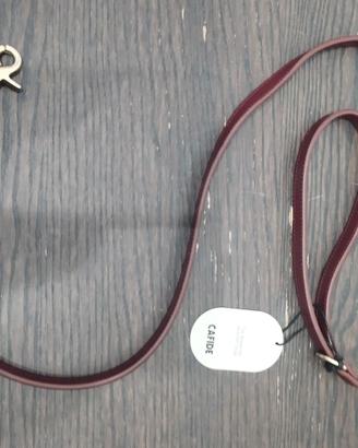Guinzaglio cane CAFIDE - Bordeaux e Oro - NUOVO