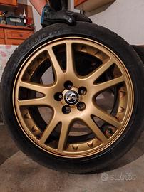 Set 4 cerchi un lega 17" originali Subaru con gomm
