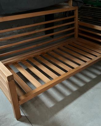 Divano stile scandinavo in faggio massello