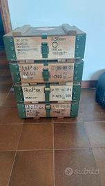Set 4 scatole porta munizioni esercito polacco 
