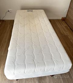 Materasso memory+ rete doghe legno USATI