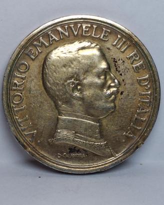 Moneta argento 2 lire