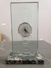 Orologio da tavolo anni ’90 in cristallo