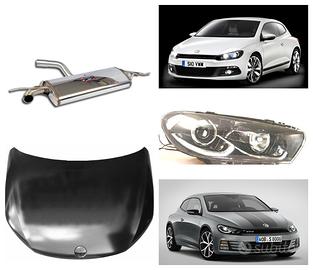Vw Scirocco musata cofano parafango marmitta freni