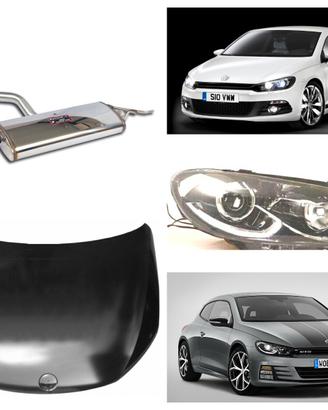 Vw Scirocco musata cofano parafango marmitta freni