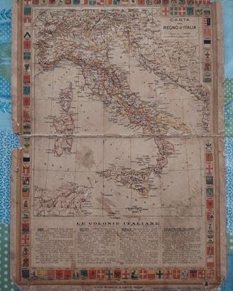 cartina vintage