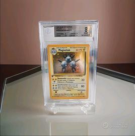 Card Pokemon Magneton 1 Prima Edizione Fossil BGS 