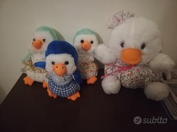 Peluche morbidi peluche anatra o pulcino vintage 