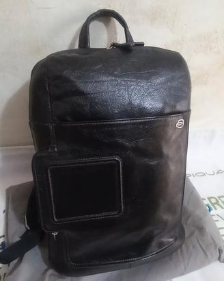 zaino piquadro nero in pelle 