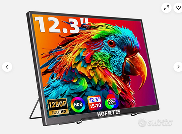 Monitor Portatile 12.3 pollici, 1920 x 1280 FHD