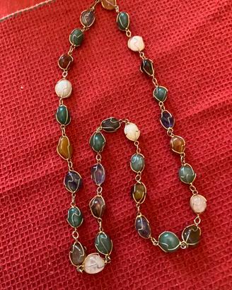 Collana Vintage in pietre  dure