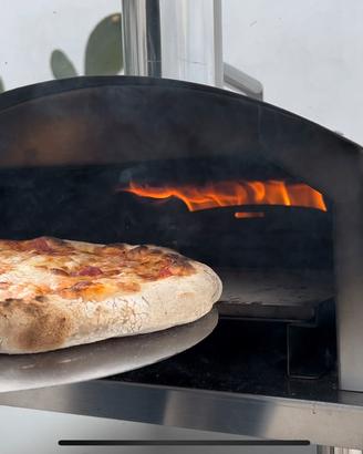 Forno per pizza a pellet o legnetti