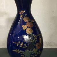 Vaso Cinese Blu e Oro -Vintage anni 60'