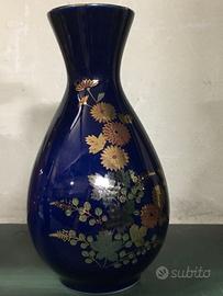 Vaso Cinese Blu e Oro -Vintage anni 60'