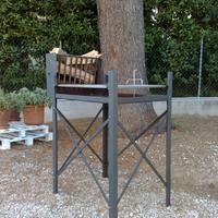 Griglia a legna smontabile