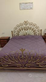 letto matrimoniale in ferro battuto 