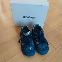 scarpina Hogan blu con paillettes n.22