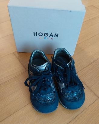 scarpina Hogan blu con paillettes n.22