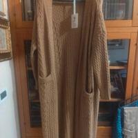 Cappotto in  maglia Susy Mix color biscotto