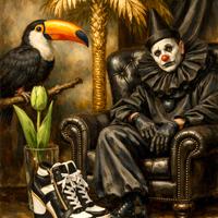 Quadro 90x60 - Opera Arte Grafica - Pagliacci