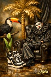Quadro 90x60 - Opera Arte Grafica - Pagliacci