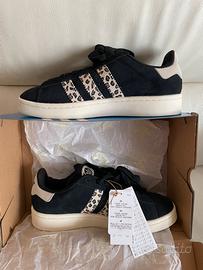 Adidas campus black leopard 39 1/3