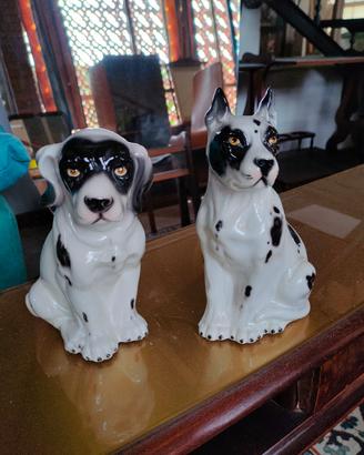 coppia cagnolini in ceramica 