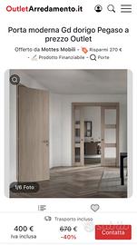 Porte interne GD DORIGO come nuove