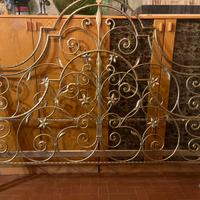 Letto matrimoniale ferro battuto mano foglio d‘oro