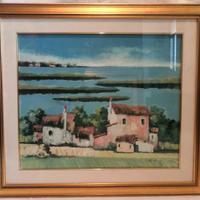 Quadro DI MAGGIO Delio Olio su Tela con Cornice