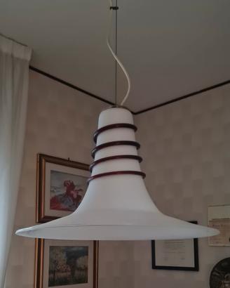 Lampadario a sospensione vetro di Murano vintage