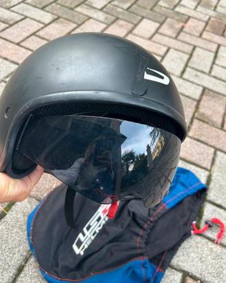 Casco demi-jet HP1.35 Nero Opaco taglia M 57