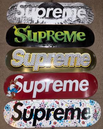 Lotto 5 deck skateboard Supreme originali nuovi