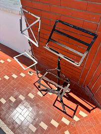 Porta spartiti Leggio in ferro x2 professionali