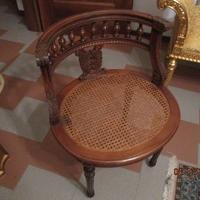 Blocco 6 sedie pozzetto classiche paglia di Vienna